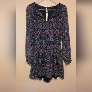 Express Outlet Vibrant Paisley Shorts Romper